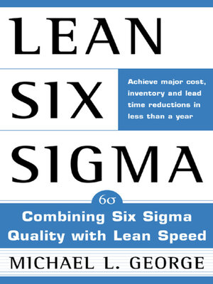 cover image of Lean Six Sigma